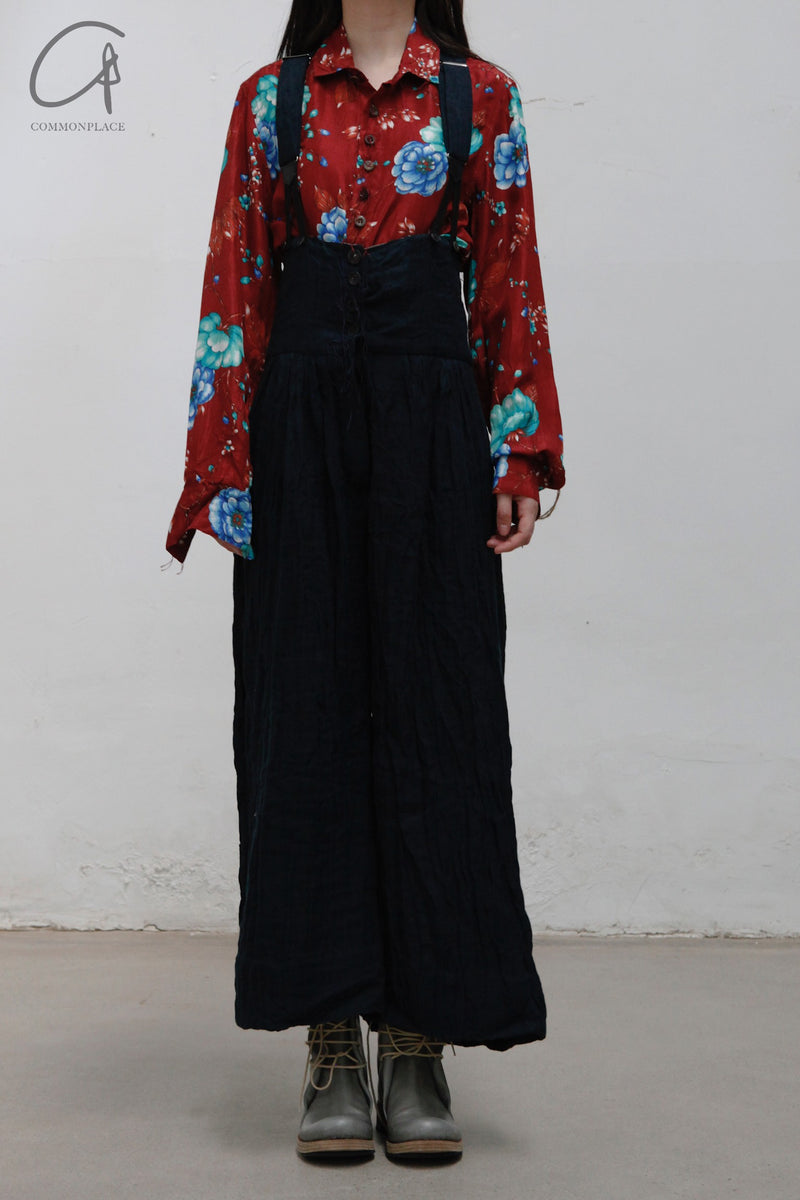 Archivio j.m. Ribot　48 Archivio J.M. Ribot Womens Black Drawstring Shirt