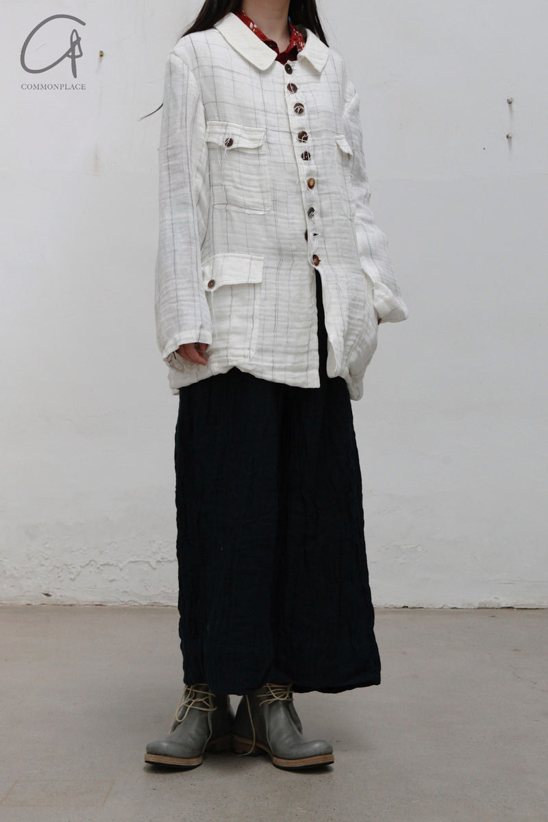 LWX　ARCHIVIO J.M. Ribot Archivio J.M. Ribot Mens Crinkled Linen Blazer – IfSohoNewYork