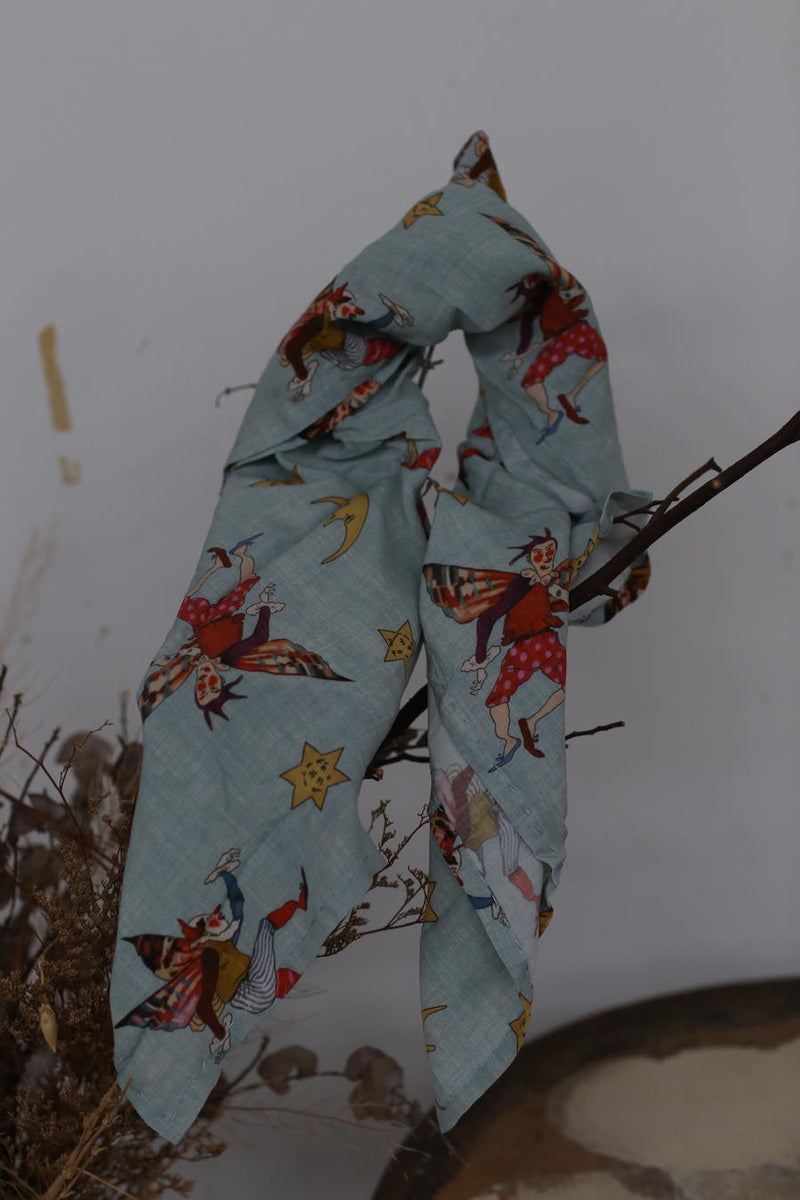 ARCHIVIO J.M.Ribot printed scarf F22/CL PAJMR3