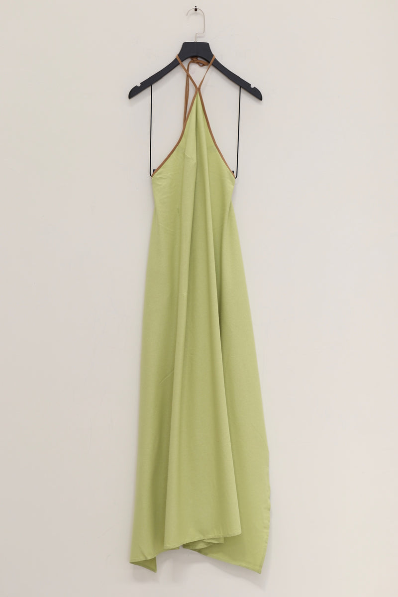 Baserange Lago Dress DRLI-WS-SP24 Green and Yellow (DRLI-WS-000) Xs / Green and Yellow