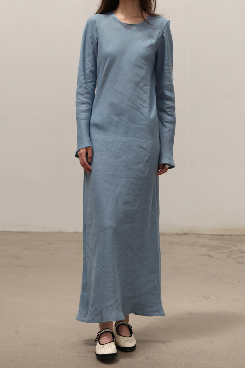 BASERANGE Linen Didin Long Sleeve Dress France BAS-DRDYL-SL-SP25-TRUSS