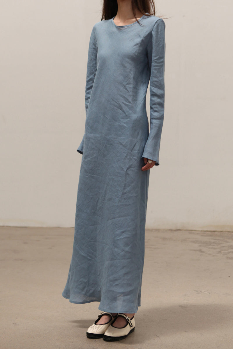 BASERANGE Linen Didin Long Sleeve Dress France BAS-DRDYL-SL-SP25-TRUSS