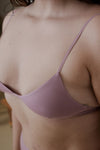 BASERANGE Mississippi bra narrow series collection bamboo fiber bamboo cotton soft underwear France BAS-BRMI-BL-AU24-ZI purple