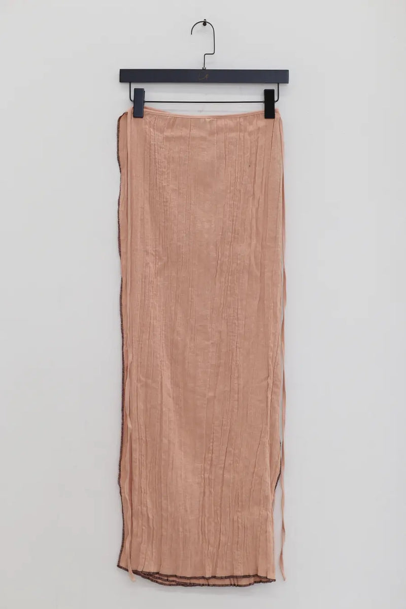 BASERANGE short wrap skirt BAS-SKSKW-LC-SP24-QFH light pink (SKSKW1)
