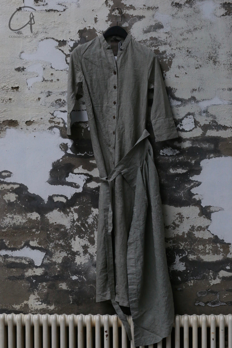 BIEK VERSTAPPEN Long Sleeve Wrap Dress Netherlands BV-DR01-KAQI Khaki