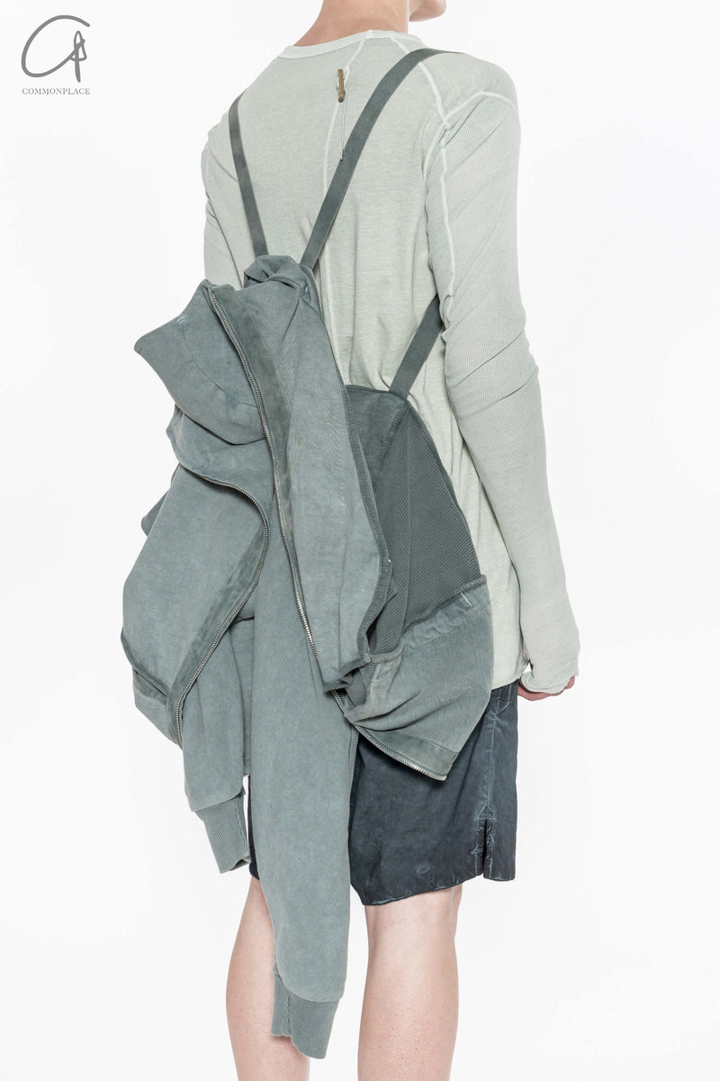 Boris Bidjan Saberi Hooded Diagonal Zipper Jacket ZIPPER2 TO00002+F040