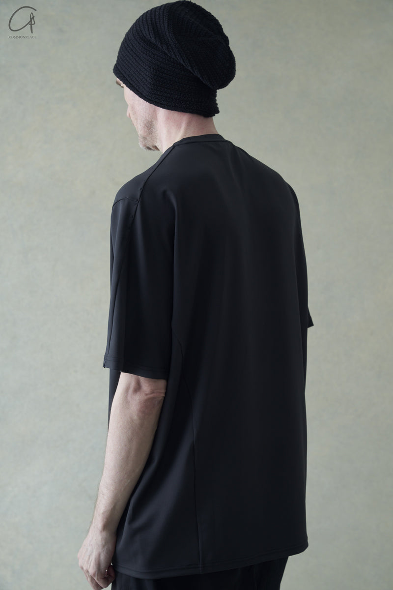 DEVOA knitted half-sleeve T-shirt CSC-TWB1 graphite