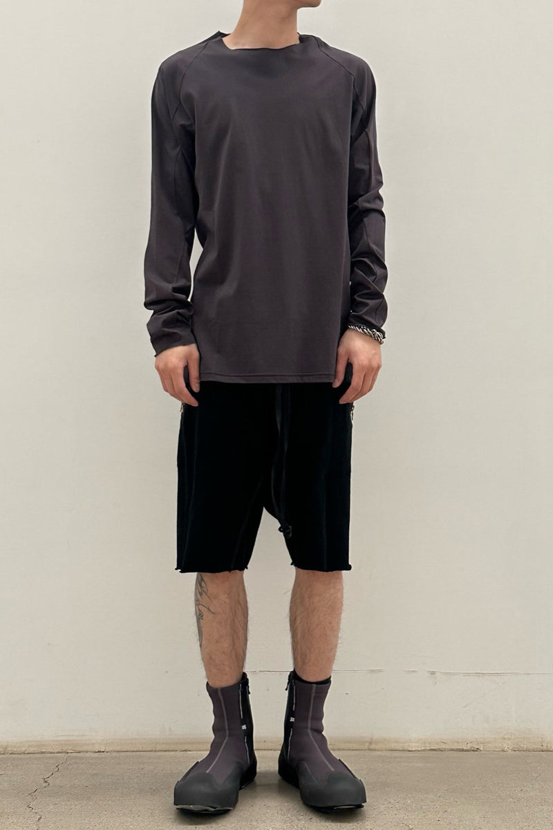 DEVOA long-sleeved T-shirt DVA-CSC-SR3-ZIHUI purple gray