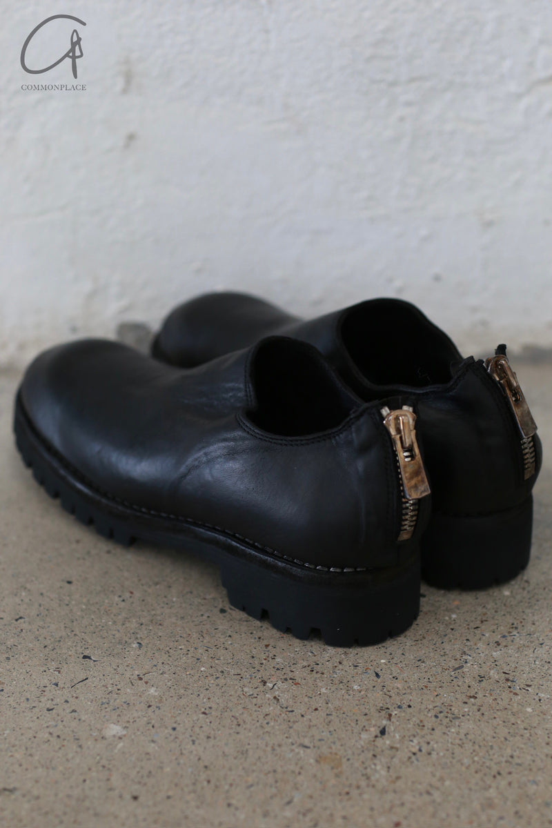 【関税込み】Guidi ブラック 790V スリッポン GUIDI 790V Horse Full Grain Back Low Zip Boots Italy GD-790V