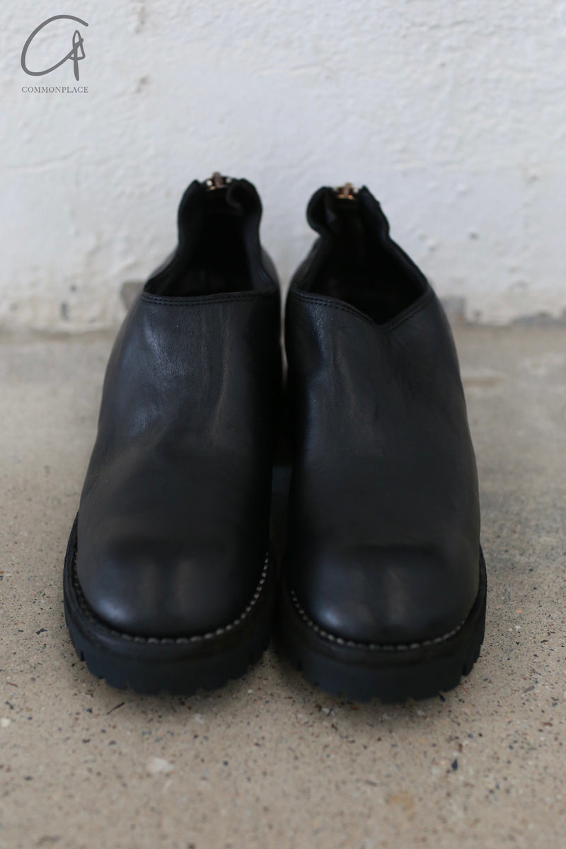 GUIDI 790V Horse Full Grain Back Low Zip Boots Italy GD-790V