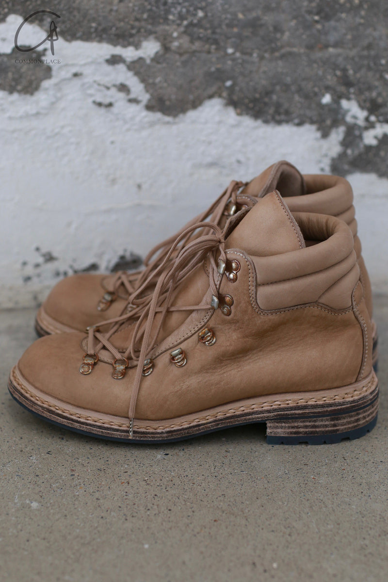 GUIDI Horse Full Grain Lined Hiking Boots Polished Leather 19 Italy Ar