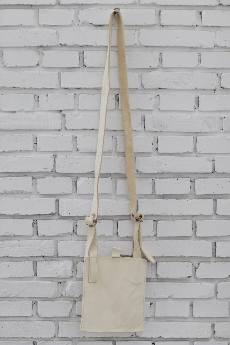 GUIDI Soft Horse Leather Full Grain Flat Crossbody Bag FT1 Italy Artis