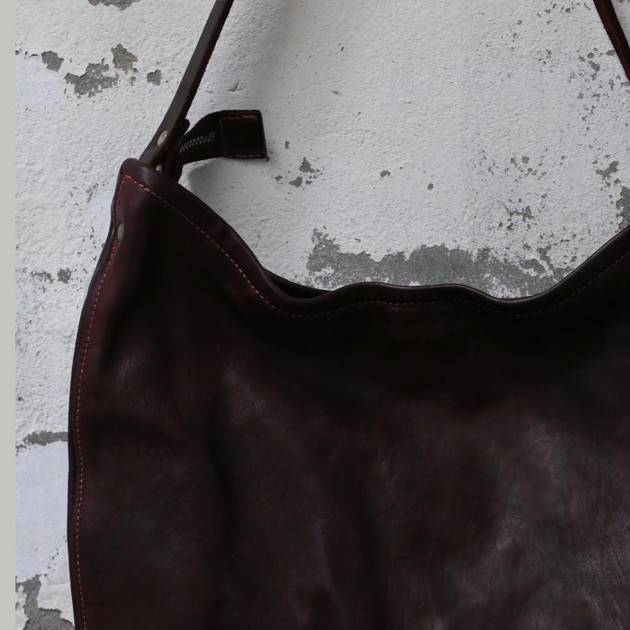Guidi full grain soft horse leather crossbody bag Q20 Italy craftsman