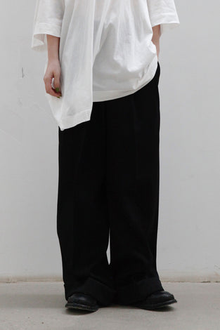 HED MAYNER extended trousers AW22_P57_BLK/WO