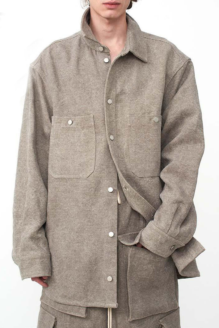 【新品未使用】 HED MAYNER CAP KNIT SHIRT Hed Mayner Cover SS22_S56_GRY/CNV