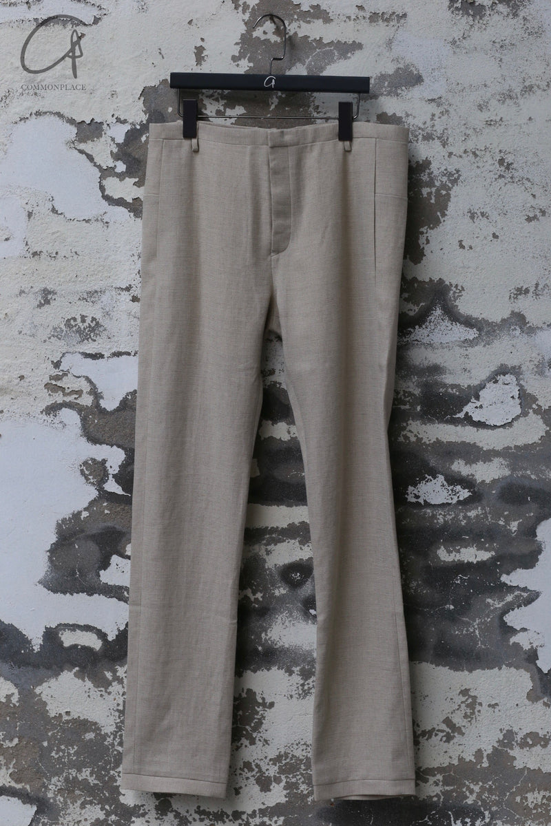 パンツ Label Under Construction LABEL UNDER CONSTRUCTION XY axis cutting classic pants Italy LUC-FMPN1