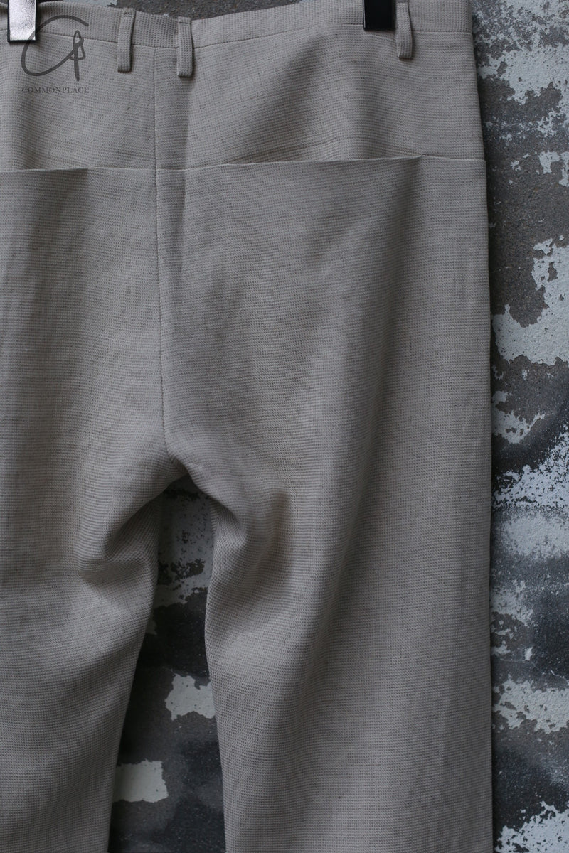 LABEL UNDER CONSTRUCTION XY axis cutting classic pants Italy LUC-FMPN1