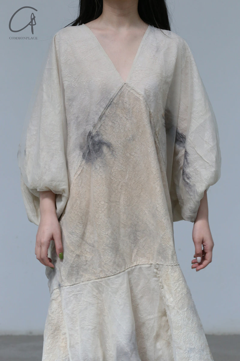 MUTEDANCE double layer dyeing long skirt MD23SS24 PM109