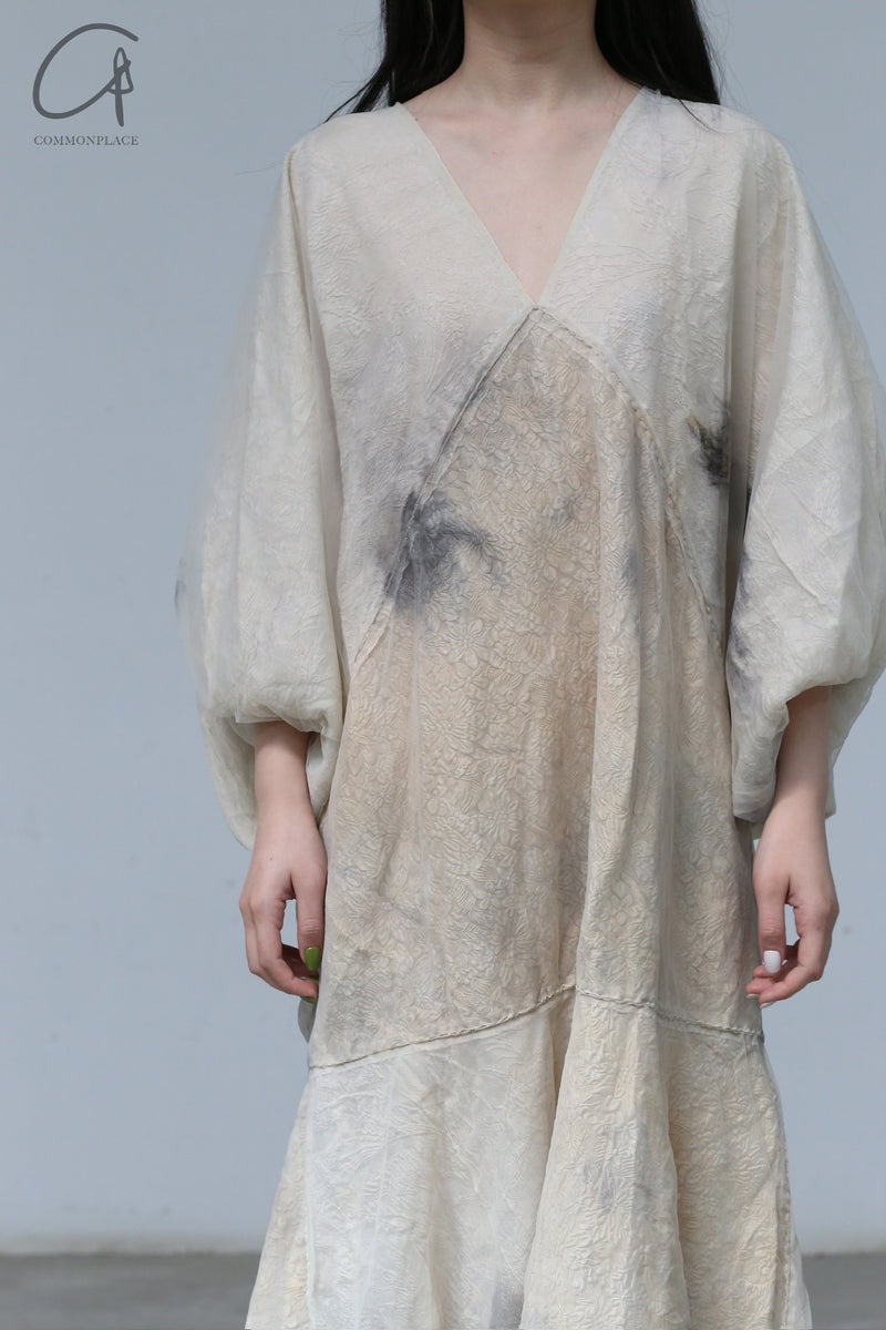 MUTEDANCE double layer dyeing long skirt MD23SS24 PM109