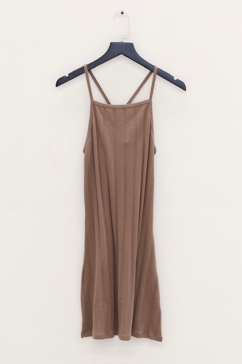 cut out knit dress ORGANIC BASICS Cut-out OB-OB430015-Clay LC_Short