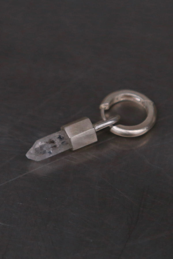 Parts of Four Hoop Hoop Earrings Collection III Highly Handcrafted PS4-2235-5-MA+HRT Matte Sterling Silver PPOF58