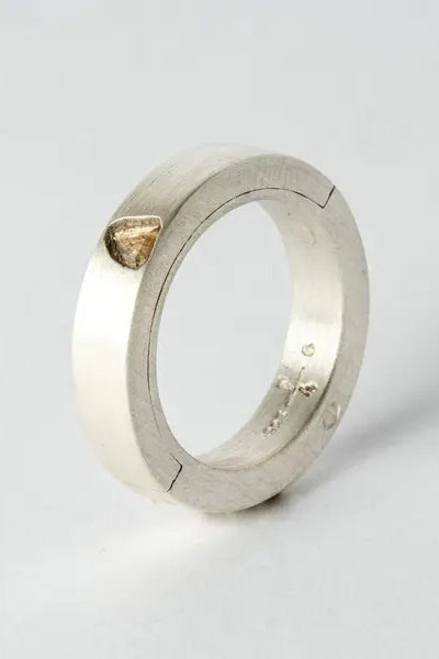 アクセサリー PARTS OF FOUR Sistema Ring Diamond Slab Sistema Ring (0.1 CT, Diamond Slab, 4mm, MA+DIA) – Parts of Four