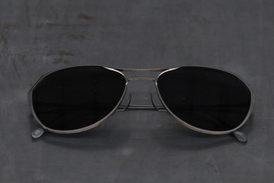 Rigards*GEOFFREY B.SMALL Vintage Titanium Matte Gray Lens Glasses RG1979GBS