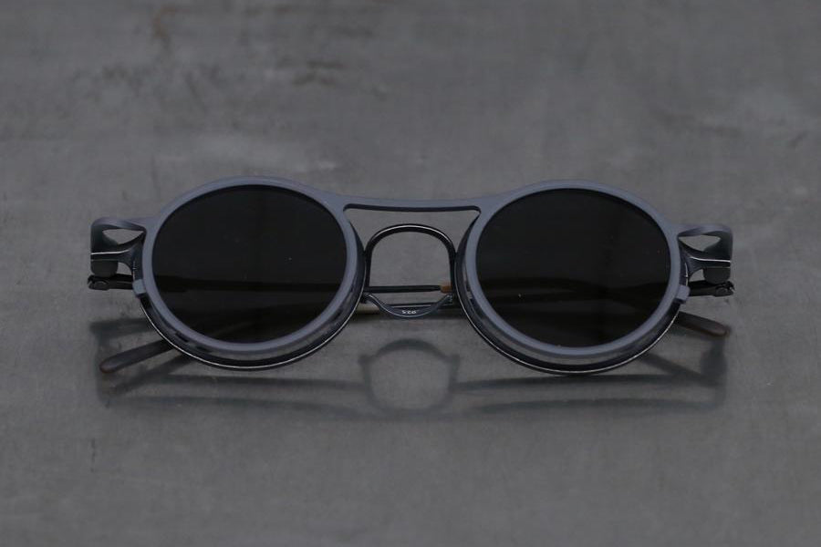 Rigards*TVA retro black + gray frame gray lens glasses RG2001TVA(A)