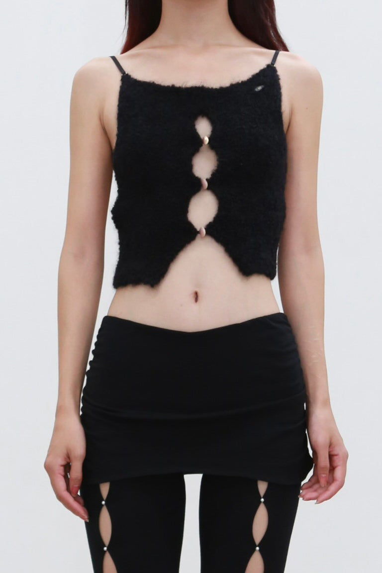 Rui Zhou 24 Autumn and Winter Plush Backless Suspender RUI-RAW24KN06-H