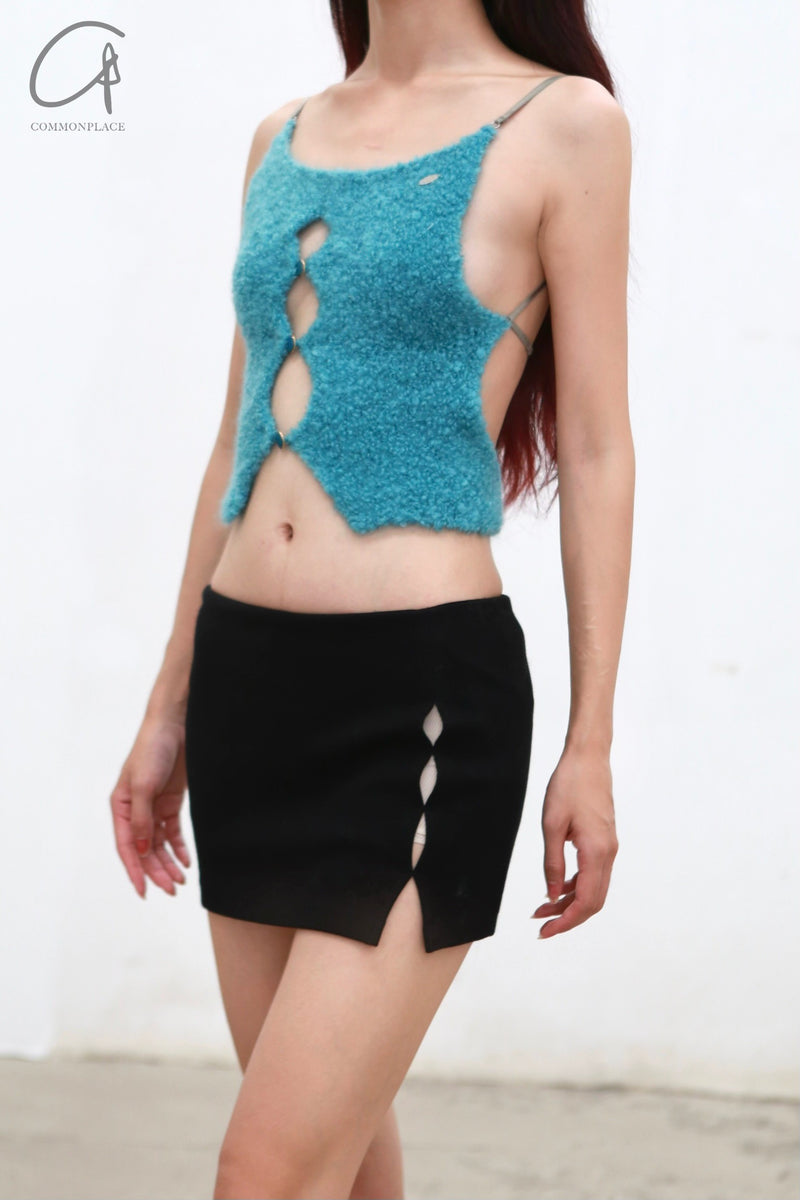 Rui Zhou 24 Autumn and Winter Plush Backless Suspender RUI-RAW24KN06-Q