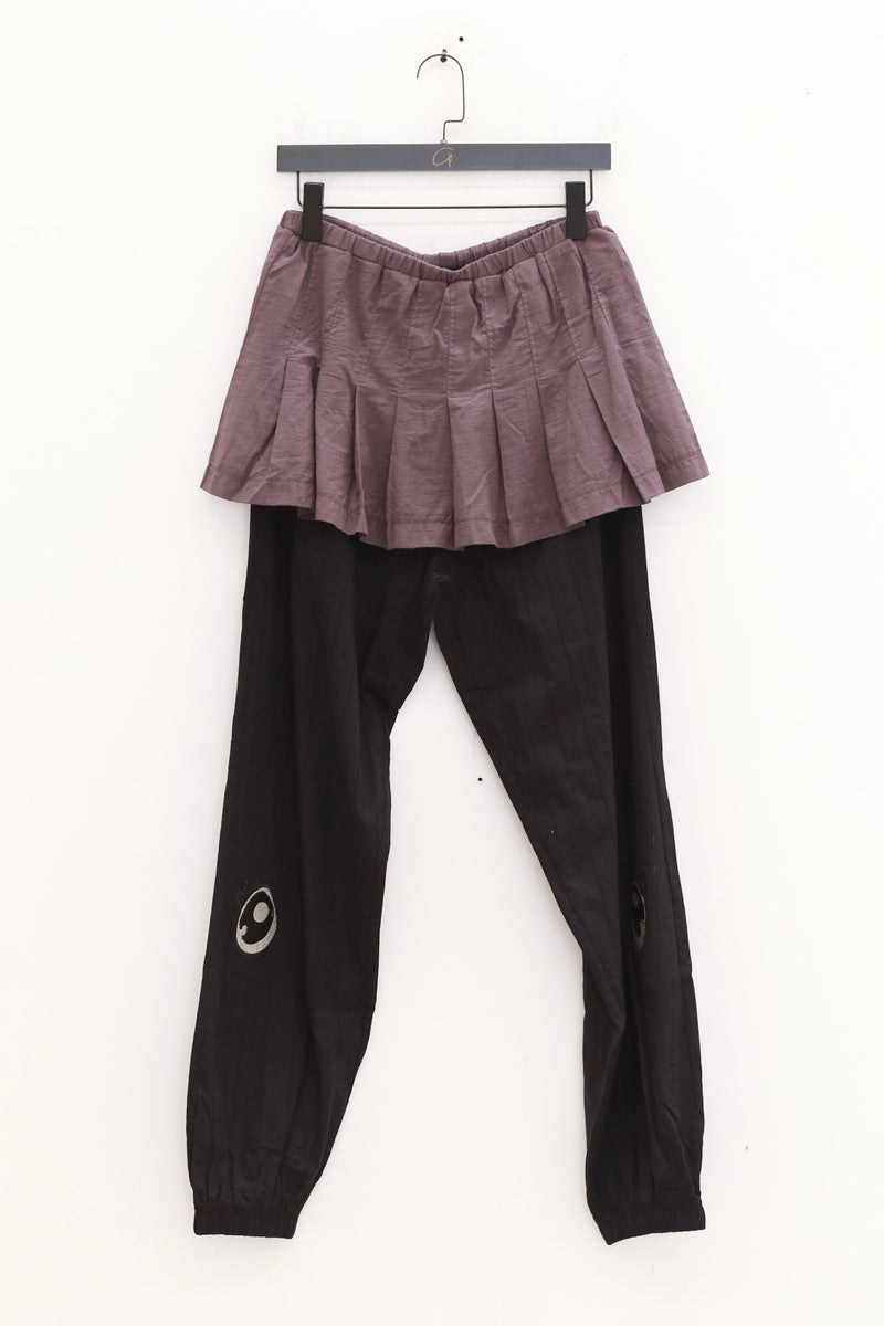 パンツ VeniceW SKIRT SWEATPANTS M size VeniceW Skirt Sweatpants Series VCW-SPNJ-Black Mauve