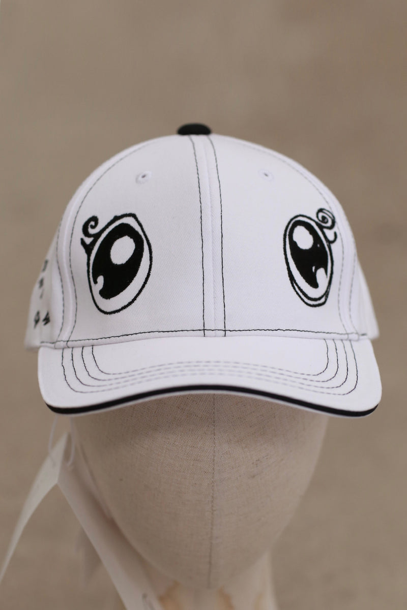 VeniceW canvas logo embroidered cap series VCW-H0-White/Black Eyes Bla