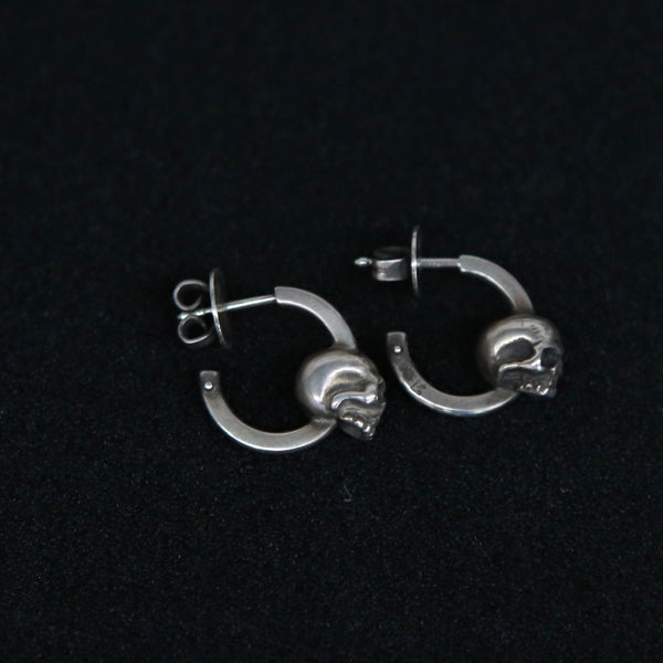 WERKSTATT MUNCHEN 925 Silver Skull Series Ring/Earrings/Bracelet/Necklace Germany WM-M4505-0 Earrings (M1831)