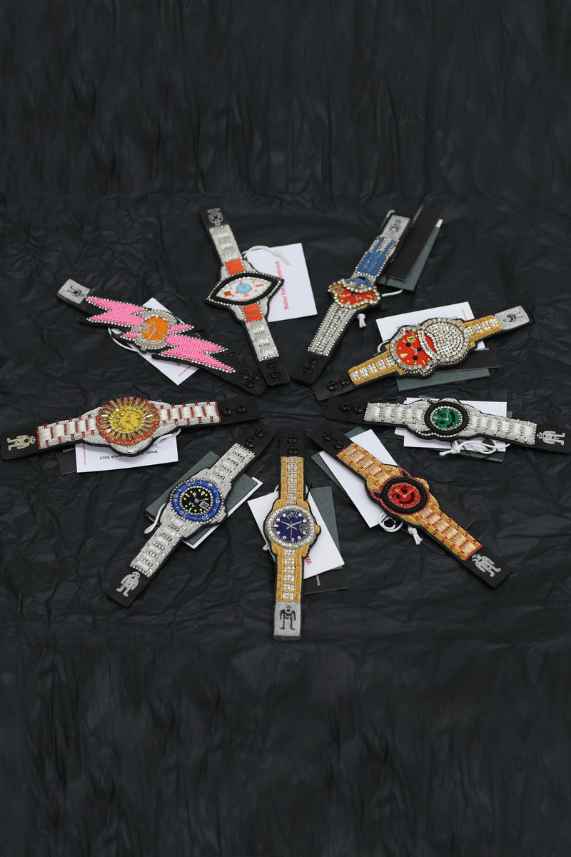 Walter Van Beirendonck Embroidered Bracelet 9023 Sun Bracelet PWVB4