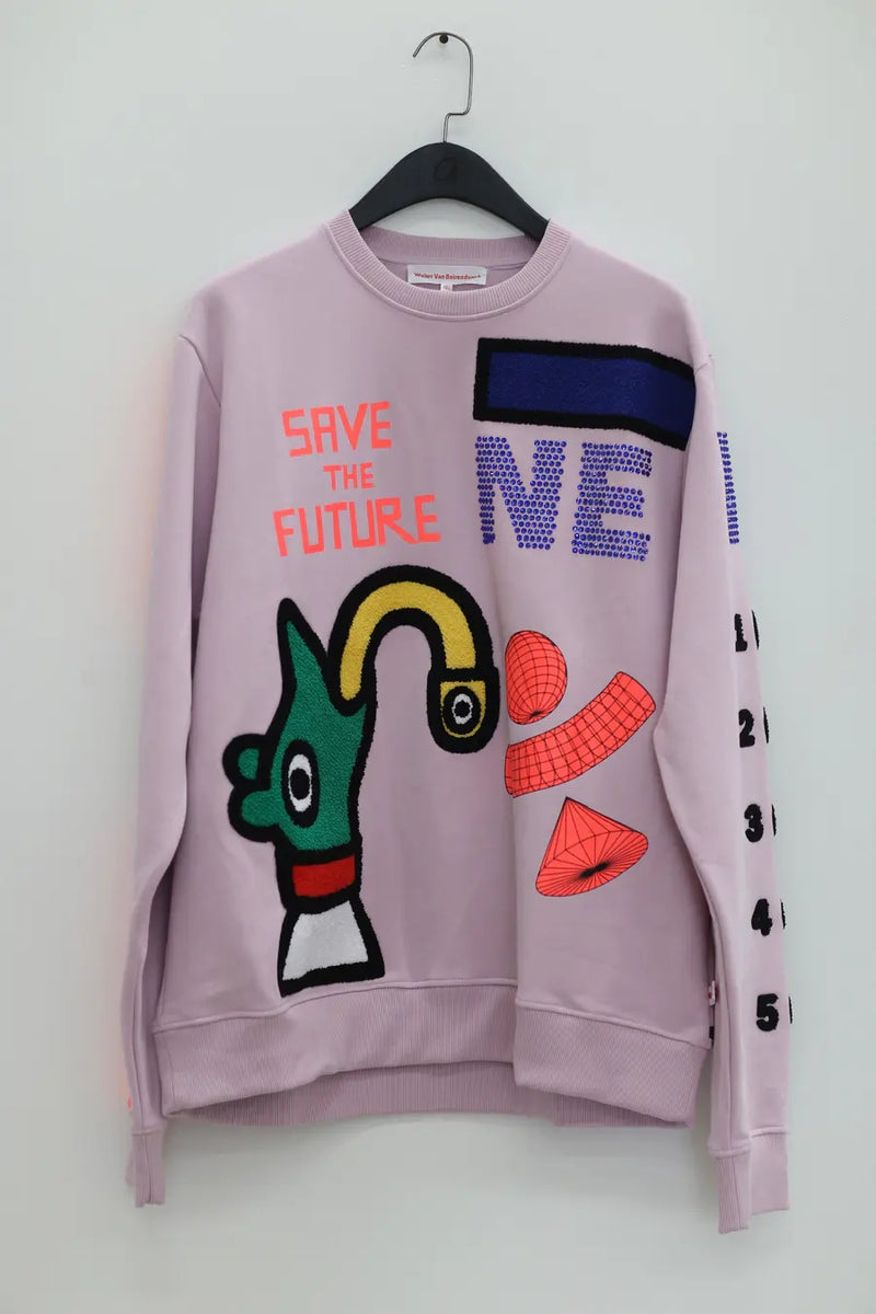 Walter Van Beirendonck colorful letter sweatshirt 8015