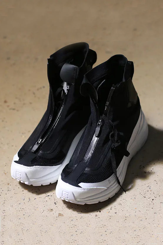 11 By BORIS BIDJAN SABERI Black and white sneakers MEN P1122
