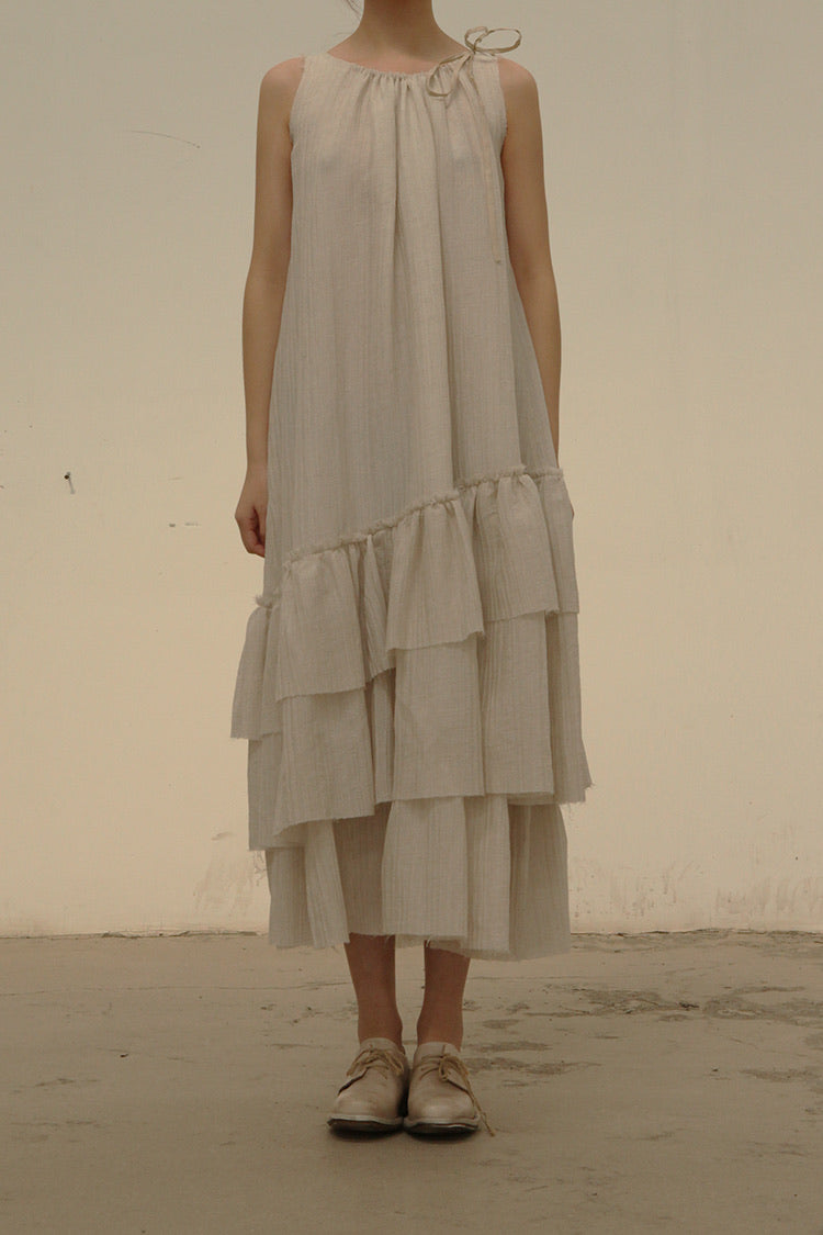 A Tentative Atelier a2121712 layered pleated dress
