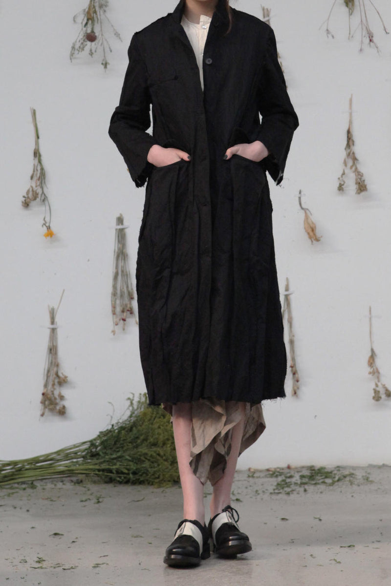 Aleksandr Manamis リネン ジャケット●1●ブラック rennes — Aleksandr Manamis | Winter Jacket in Tonal Black Check