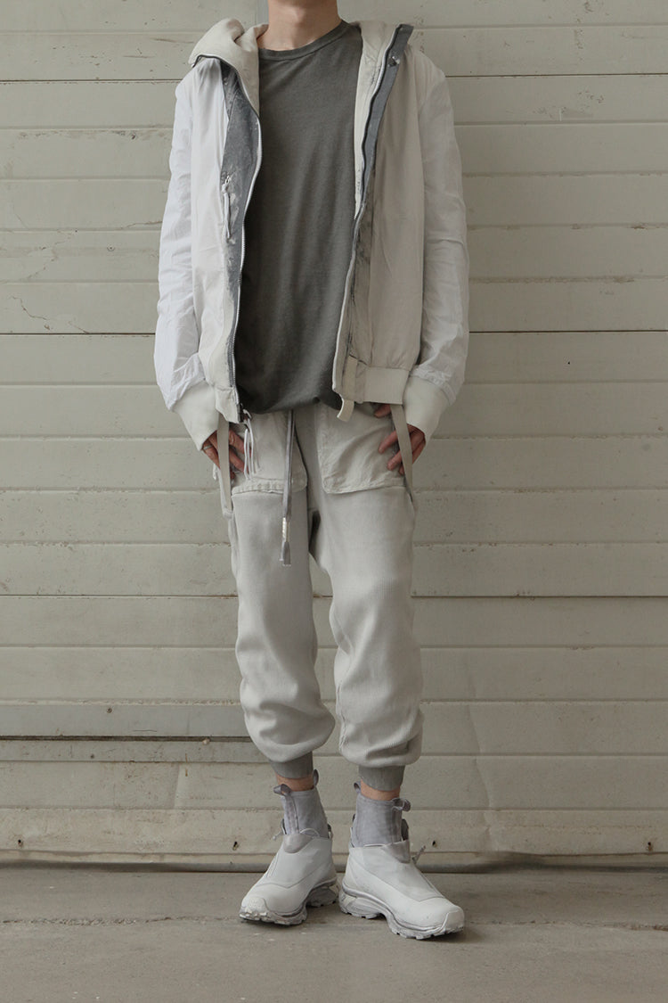 BORIS BIDJAN SABERI plant dyed pants P18.1 F0406C light gray PBBS1