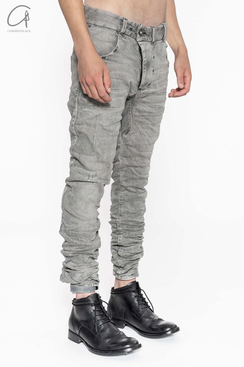 BORIS BIDJAN SABERI pleated trousers P13 TF F1603K punk gray PBBS4 7