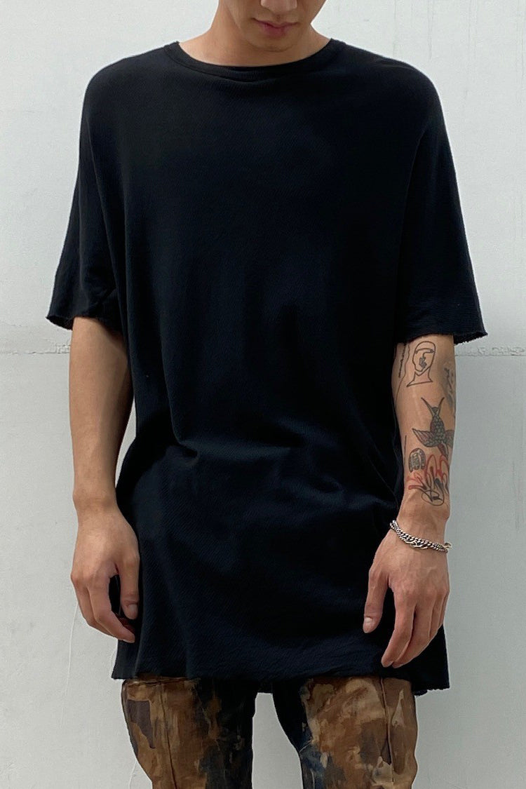 BORIS BIDJAN SABERI T-SHIRT BLACK ONE PIECE TS REGULAR FIT F033 PBBS21