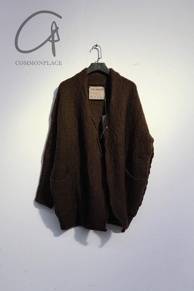 Daniel Andresen knitted jacket ASTER CHOCOLAT