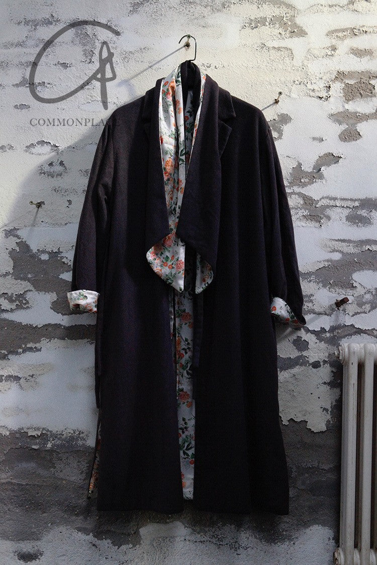 GEOFFREY B. SMALL Handmade lapel fully lined kimono scarf ESWJ04