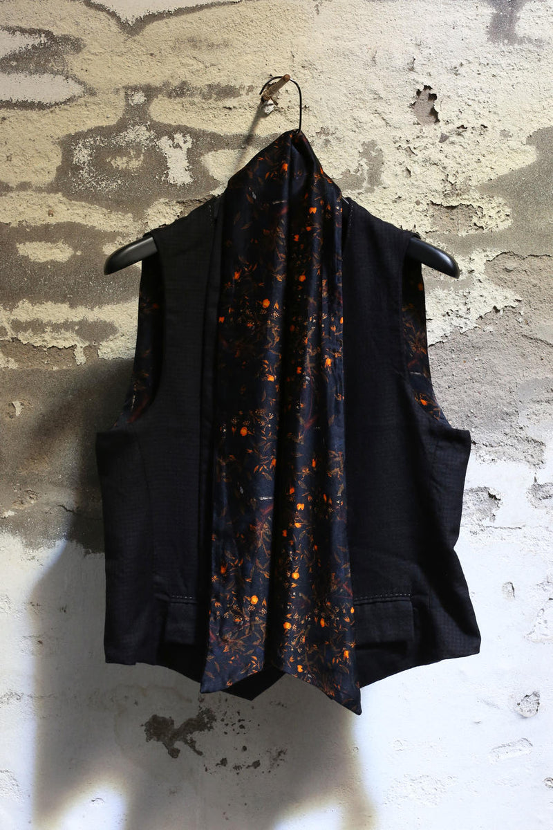 GEOFFREY B. SMALL cashmere fully lined vest (with scarf) GBS-GJ02-HEI2