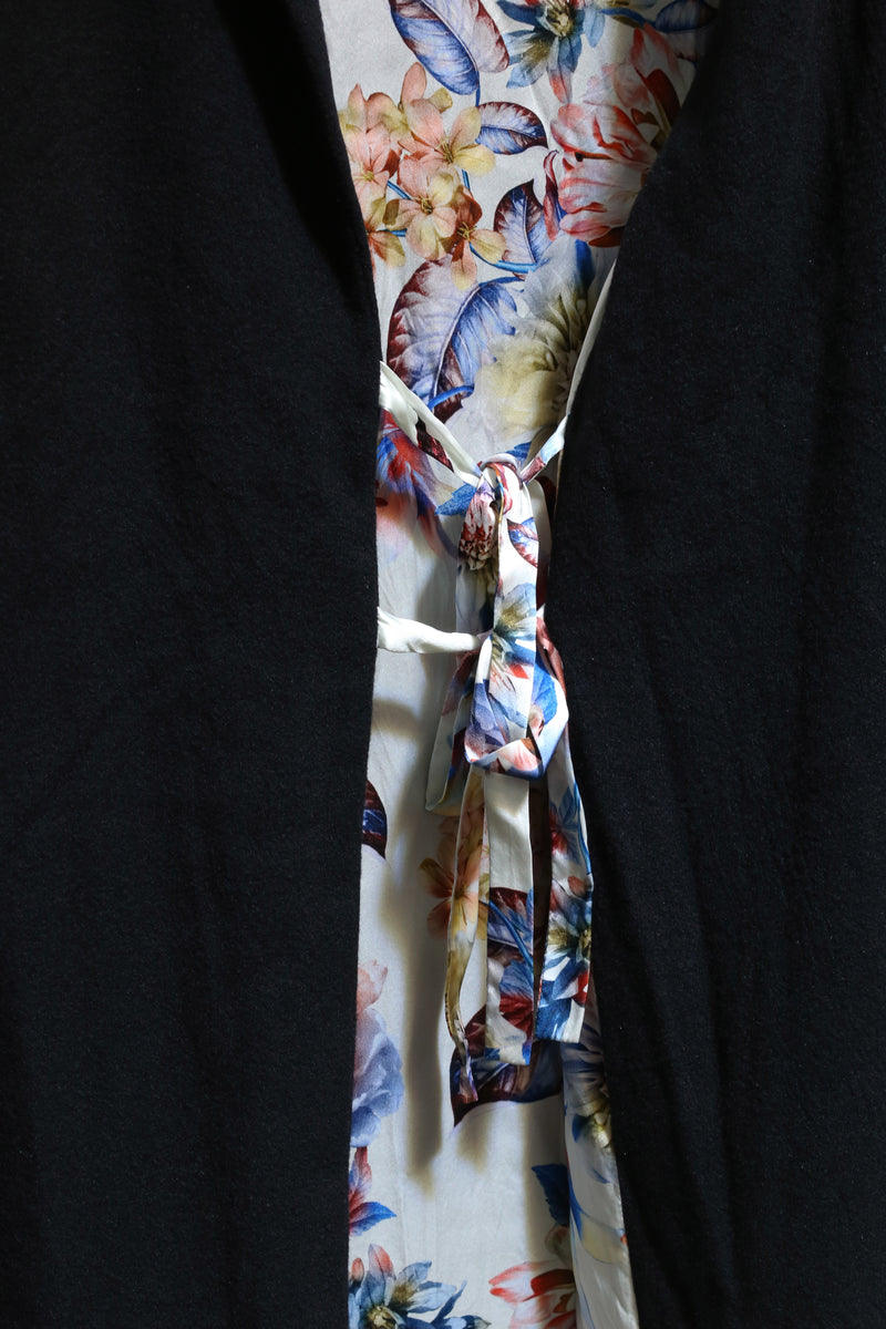 GEOFFREY B. SMALL Lapel Long Fully Lined Kimono ESWJ04