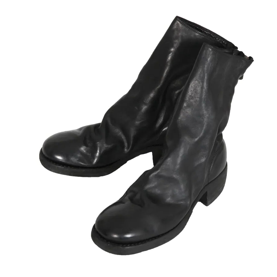 Guidi back ZIP MIDDLE BOOT black 788Z