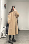 HED MAYNER Back-opening buttonless wool woolen coat PHM5