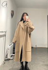 HED MAYNER Back-opening buttonless wool woolen coat PHM5