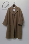 HED MAYNER Back-opening buttonless wool woolen coat PHM5