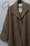 HED MAYNER Back-opening buttonless wool woolen coat PHM5